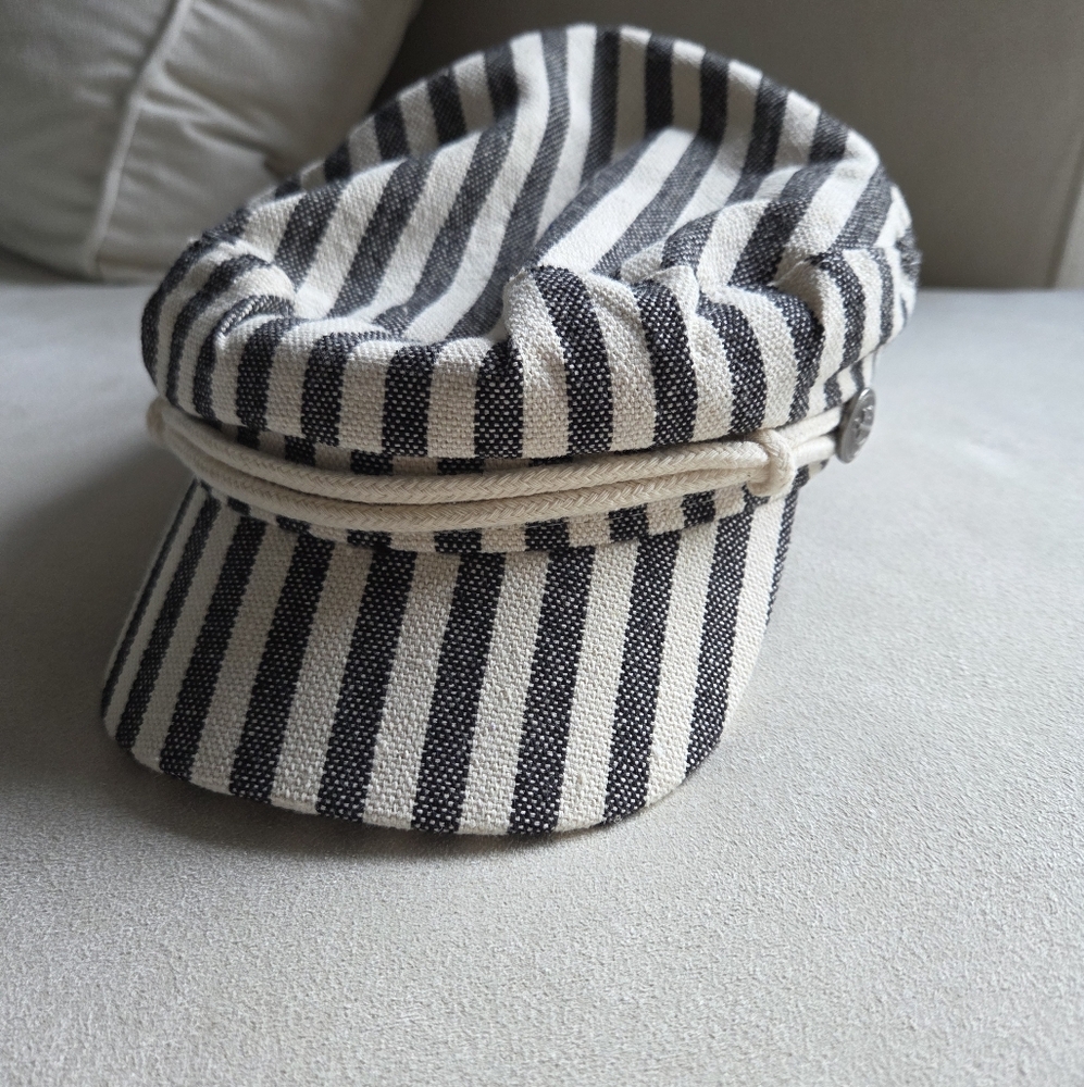Black and White Striped Hat